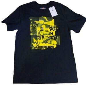 Jordan Jumpman black yellow tee size medium